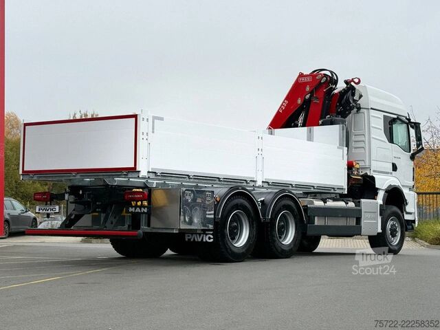 Læsseplatform MAN TGS 33.520 6x6 BL Pritsche Kran Fassi F235A.2.24