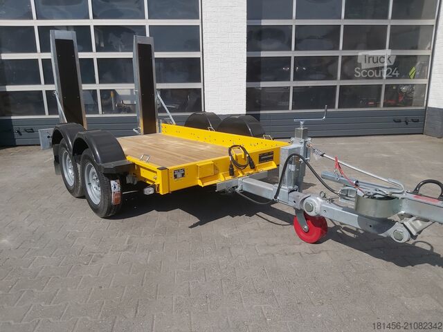 Construction trailers trailershop Baumaschinen Bagger Anhänger mit höhenverstellbarer Deichsel Nutzlast 1850kg