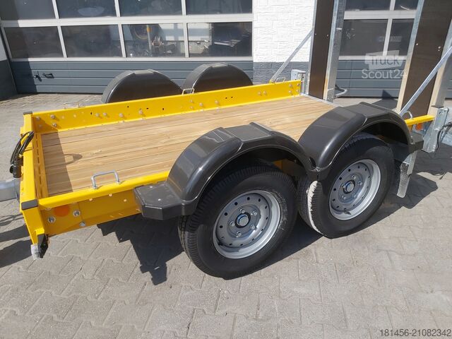 Construction trailers trailershop Baumaschinen Bagger Anhänger mit höhenverstellbarer Deichsel Nutzlast 1850kg