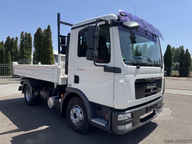 TGL 8.220 Meiller 3-vejs tipper, 2x anhængertræk (AHK) MAN TGL 8.220 Meiller 3. S.-Kipper, 2x AHK