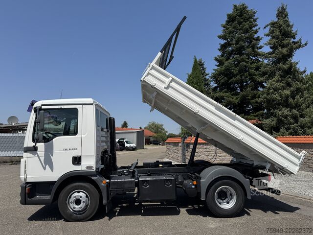 TGL 8.220 Meiller 3-vejs tipper, 2x anhængertræk (AHK) MAN TGL 8.220 Meiller 3. S.-Kipper, 2x AHK