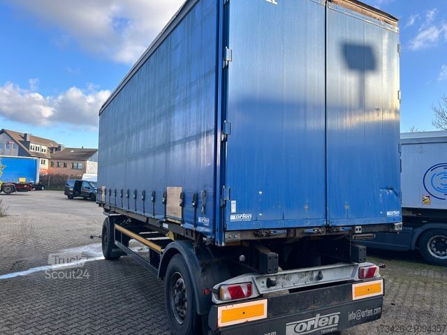 Open trailer with tarp KÖGEL AW 18 mit Pritsche Edscha BPW ET 120