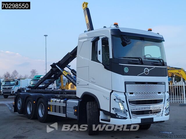 Containertransport (haakarmsysteem) Volvo FH 540 8X4 NEW! HYVA 30-62 Heavy-Duty Lift-Stee...