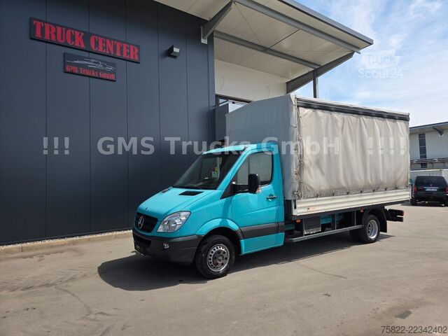 Furgon cu prelată laterală MERCEDES-BENZ Sprinter 516 / 4,3m Plane / E5 / Klima