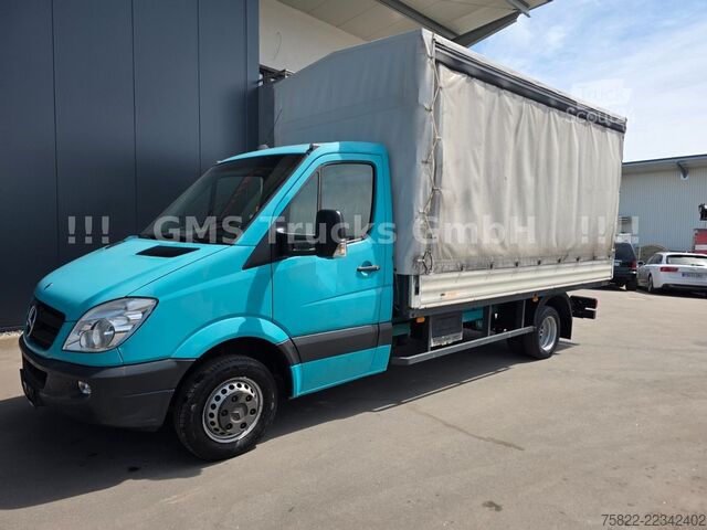Furgon cu prelată laterală MERCEDES-BENZ Sprinter 516 / 4,3m Plane / E5 / Klima