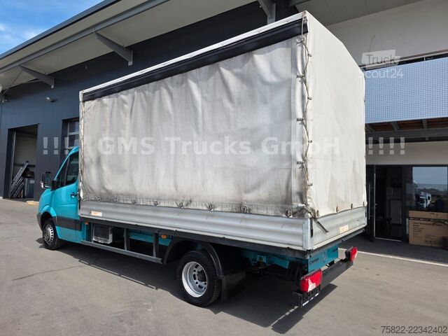 Furgon cu prelată laterală MERCEDES-BENZ Sprinter 516 / 4,3m Plane / E5 / Klima