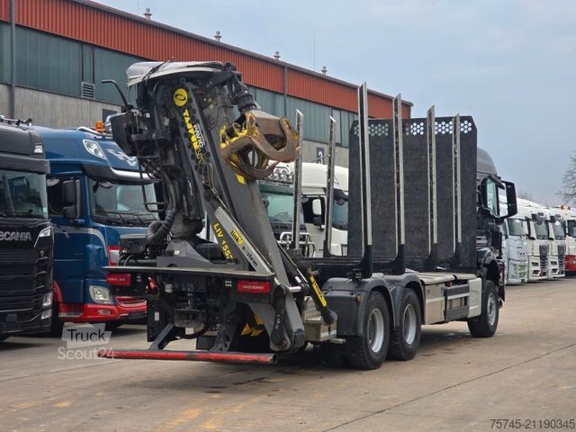 Camion forestier MAN TGS 33.520*TAJFUN HOLZLADEKRAN-FUNK*STAHLSCHEMEL