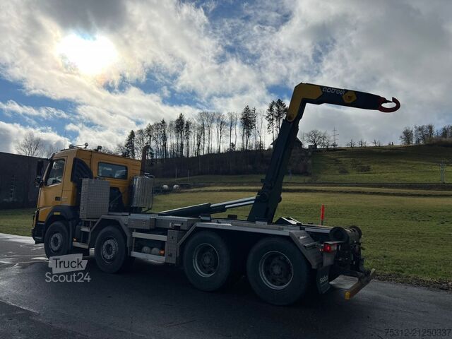 Camião porta-contentores de gancho Volvo FMX540  8x4 E6 Scheckheft AHK Blatt Luft