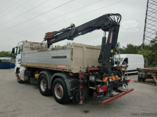 Autocamion basculant tridirecțional MAN TGS 26.400 3-SEITENKIPPER, 6X2-2 LENKACHSE HIAB 144ES -3DUO