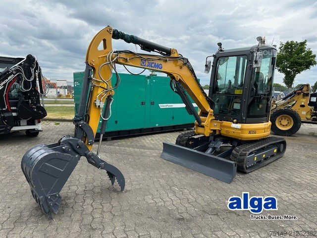 Mini excavator XCMG XE35, Gummikette, Greifer + Hammer, Klima,Yanmar