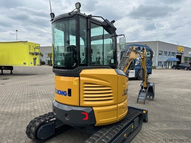 Mini excavator XCMG XE35, Gummikette, Greifer + Hammer, Klima,Yanmar