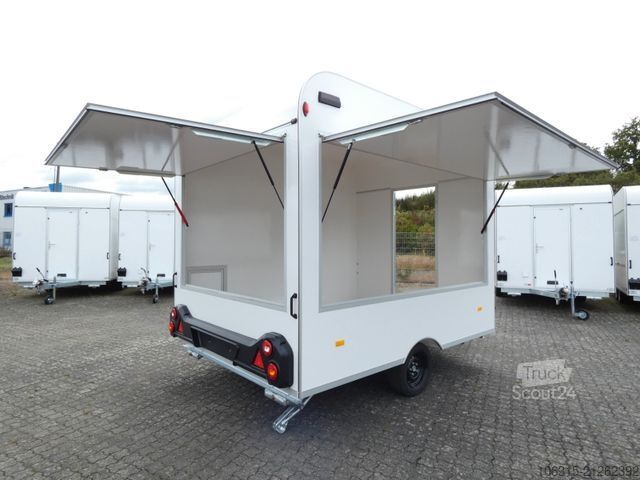 Árusító utánfutó HOFMANN Verkaufsanhänger VH15302 leer  Aero Bug und Heck