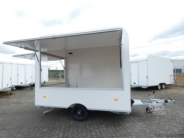 Árusító utánfutó HOFMANN Verkaufsanhänger VH15302 leer  Aero Bug und Heck