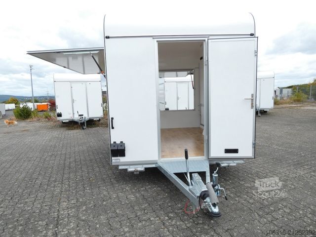 Árusító utánfutó HOFMANN Verkaufsanhänger VH15302 leer  Aero Bug und Heck