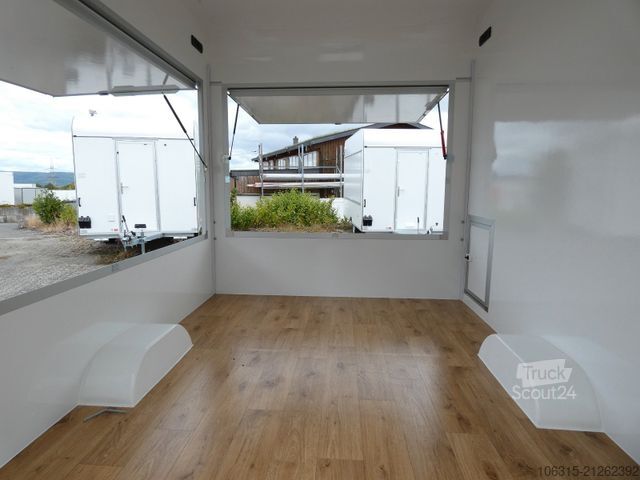 Árusító utánfutó HOFMANN Verkaufsanhänger VH15302 leer  Aero Bug und Heck