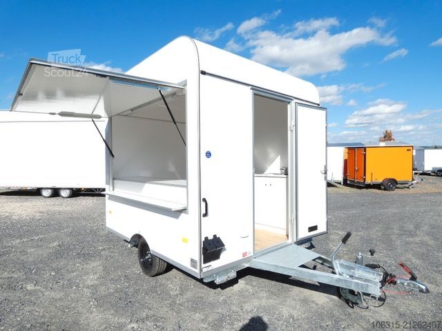 Árusító utánfutó HOFMANN Verkaufsanhänger VH13251 möbliert Aero Bug/Heck