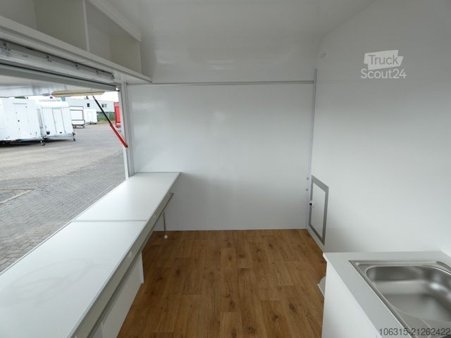 Árusító utánfutó HOFMANN Verkaufsanhänger VH15301 möbliert Aero Bug/Heck