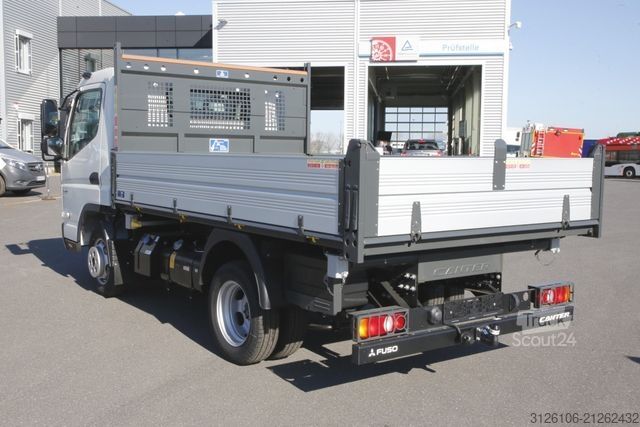 Savitarnos furgonas FUSO CANTER 3C15 SCATTOLINI 3-Seitenkipper KAMERA AHK