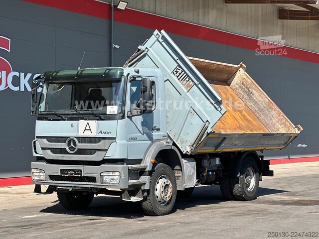 Camion basculante trilateral MERCEDES-BENZ Axor 1833 4x2 MEILLER DSK