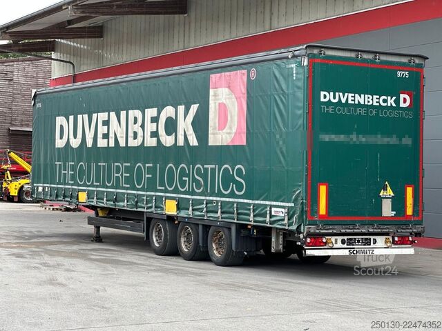 Semiremorcă deschisă cu prelată SCHMITZ CARGOBULL SCB*S3T MegaTrailer Curtainsider Edscha