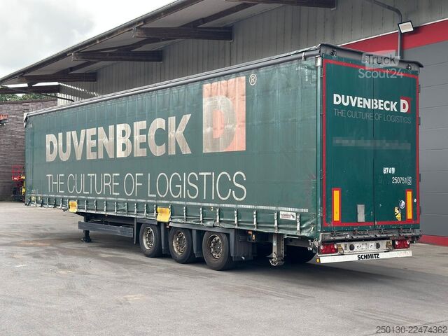 Semiremorcă deschisă cu prelată SCHMITZ CARGOBULL SCB*S3T MegaTrailer Curtainsider Edscha