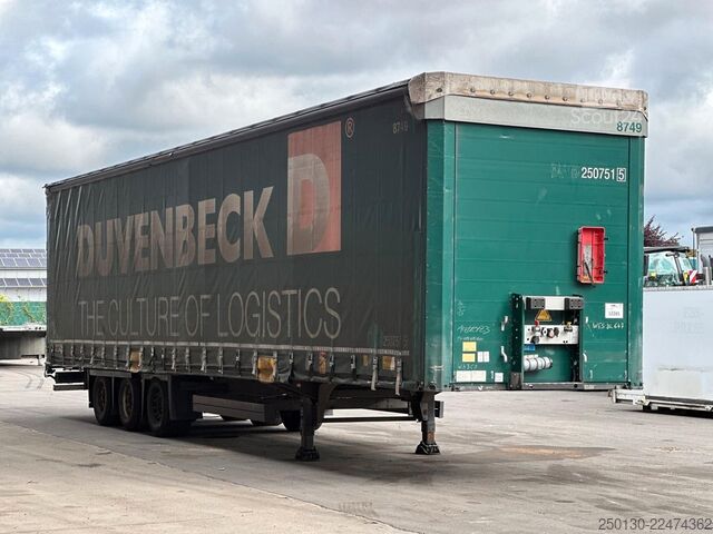 Semiremorcă deschisă cu prelată SCHMITZ CARGOBULL SCB*S3T MegaTrailer Curtainsider Edscha