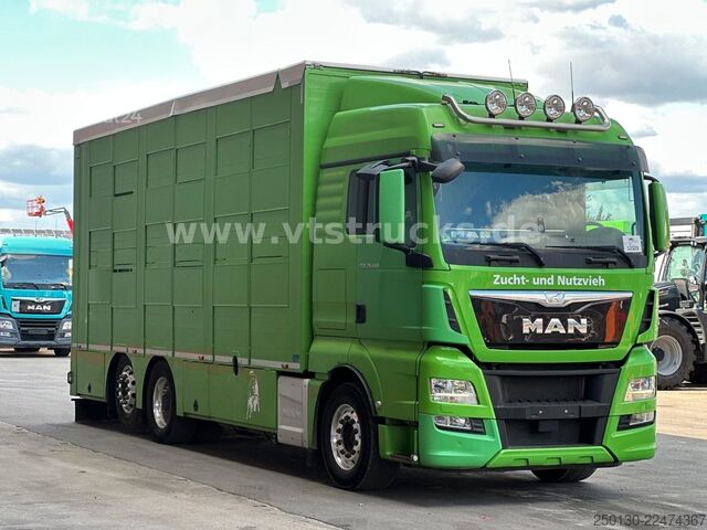 Camion pentru transport bovine MAN TGX 26.440 6x2 3.Stock Cuppers, Lenk-/Lift