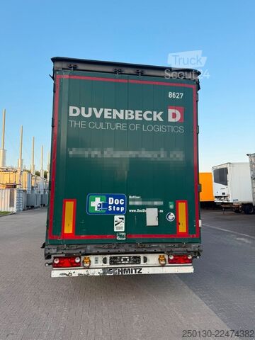 Semiremorcă deschisă cu prelată SCHMITZ CARGOBULL SCB*S3T MegaTrailer Curtainsider Edscha