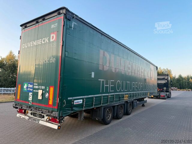 Semiremorcă deschisă cu prelată SCHMITZ CARGOBULL SCB*S3T MegaTrailer Curtainsider Edscha