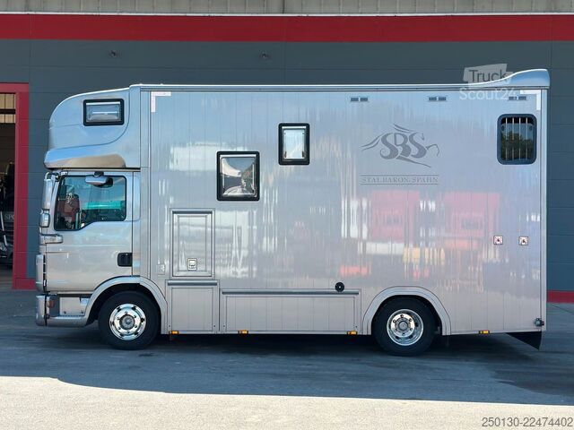 Transportor de animale MAN TGL 8.180 4x2 BL EEV ANEMONE für 3  Sportpferde