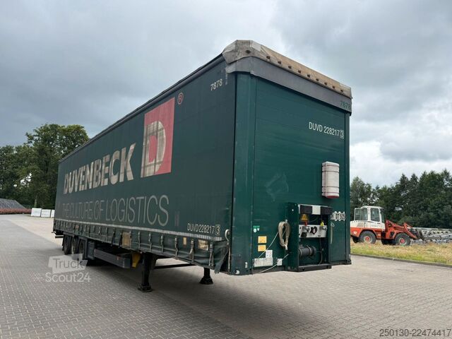 Semiremorcă deschisă cu prelată SCHMITZ CARGOBULL SCB*S3T MegaTrailer Curtainsider Edscha