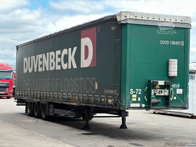 Semiremorcă deschisă cu prelată SCHMITZ CARGOBULL SCB*S3T MegaTrailer Curtainsider Edscha