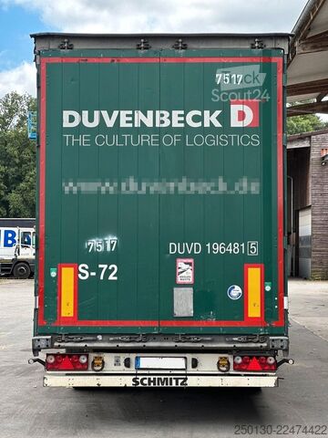Semiremorcă deschisă cu prelată SCHMITZ CARGOBULL SCB*S3T MegaTrailer Curtainsider Edscha