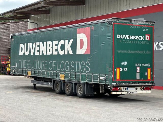 Semiremorcă deschisă cu prelată SCHMITZ CARGOBULL SCB*S3T MegaTrailer Curtainsider Edscha