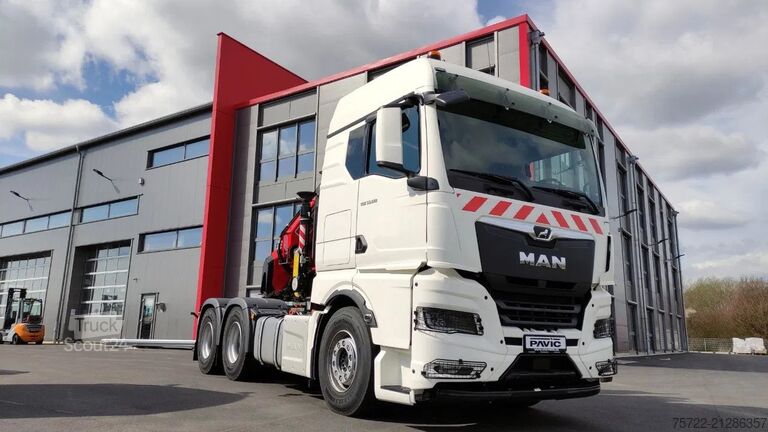 Carico pesante MAN TGX 33.520 6x4 BL FASSI F485RA.2.28