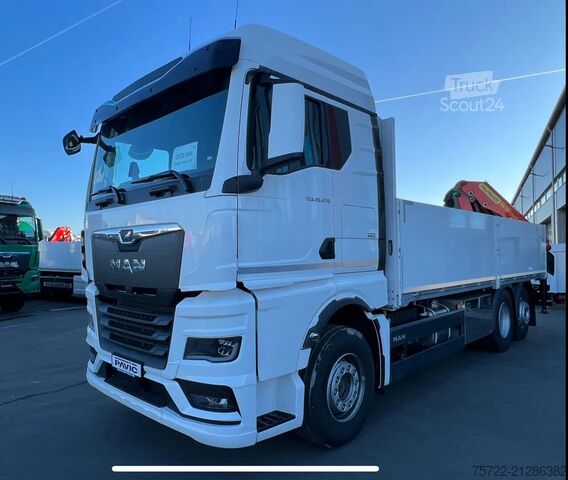 Ladepritsche MAN TGX 26.480 6x2-4 LL Baustoff-Pritsche FASSI / P...