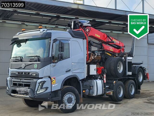 Log transporter Volvo FMX 540 6X6 Palfinger Epsilon S260L87 wood cran...