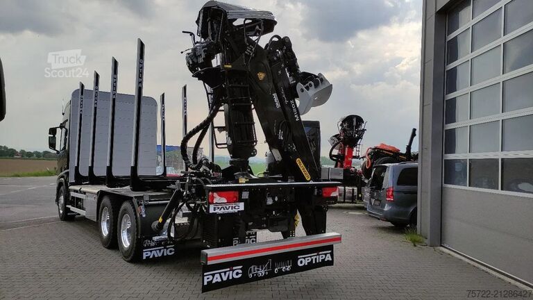 Transporteur de bois Scania R590 6x4 Kurzholz TAJFUN LIV oder EPSILON