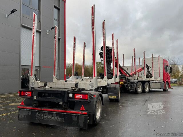 Transporteur de bois Scania R580 6x4 Kurzholz LKW mit Epsilon M12Z 83