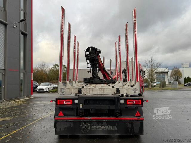 Transporteur de bois Scania R580 6x4 Kurzholz LKW mit Epsilon M12Z 83