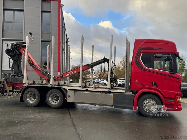 Transporteur de bois Scania R580 6x4 Kurzholz LKW mit Epsilon M12Z 83