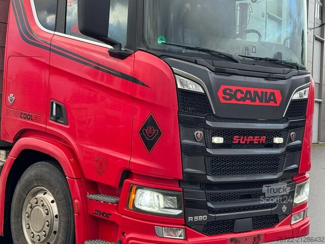 Transporteur de bois Scania R580 6x4 Kurzholz LKW mit Epsilon M12Z 83
