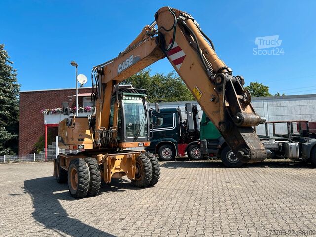 Escavadora sobre rodas CASE Mobilbagger WX165