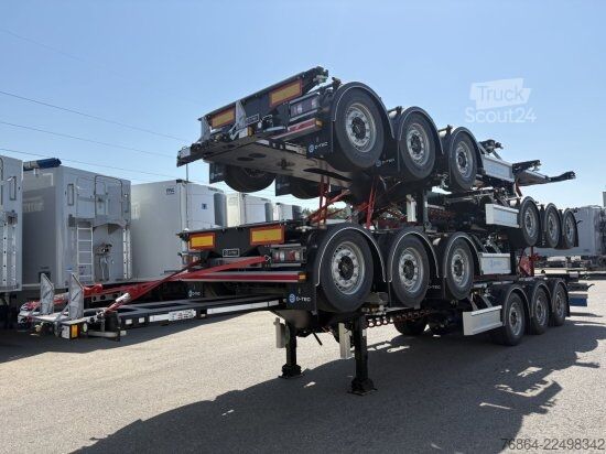Vaihtolava-puoliperävaunu D-Tec D-TEC VCC-01 CONTAINERCHASSI, MITTEL-UND HECKAUSSCHUB, LIFTACHSE, ADR BESCHEINIGUNG