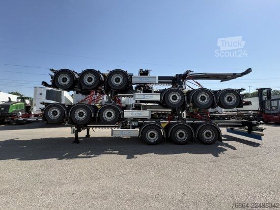 Vaihtolava-puoliperävaunu D-Tec D-TEC VCC-01 CONTAINERCHASSI, MITTEL-UND HECKAUSSCHUB, LIFTACHSE, ADR BESCHEINIGUNG