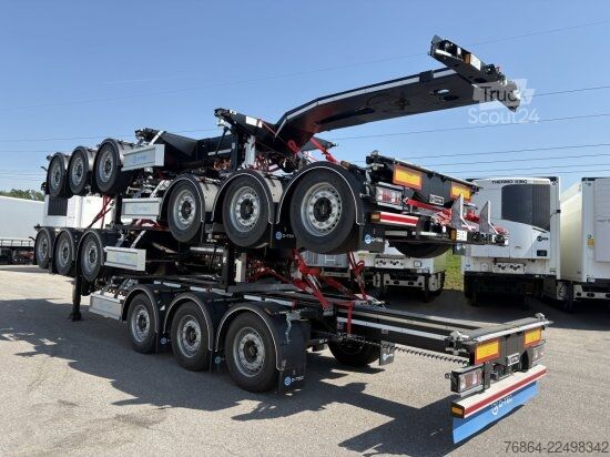 Vaihtolava-puoliperävaunu D-Tec D-TEC VCC-01 CONTAINERCHASSI, MITTEL-UND HECKAUSSCHUB, LIFTACHSE, ADR BESCHEINIGUNG