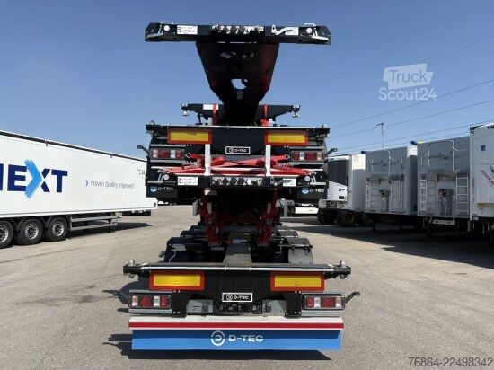 Vaihtolava-puoliperävaunu D-Tec D-TEC VCC-01 CONTAINERCHASSI, MITTEL-UND HECKAUSSCHUB, LIFTACHSE, ADR BESCHEINIGUNG