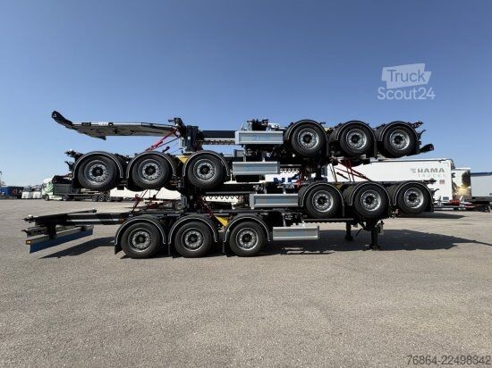 Vaihtolava-puoliperävaunu D-Tec D-TEC VCC-01 CONTAINERCHASSI, MITTEL-UND HECKAUSSCHUB, LIFTACHSE, ADR BESCHEINIGUNG