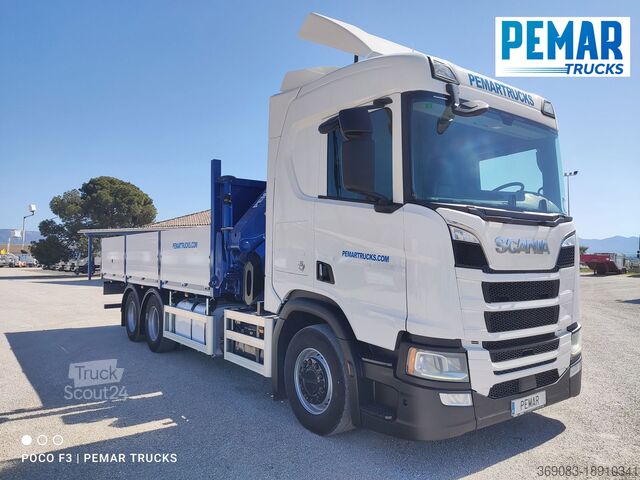 Camión grúa SCANIA R 520 6X2 GRUA CAJA FIJA