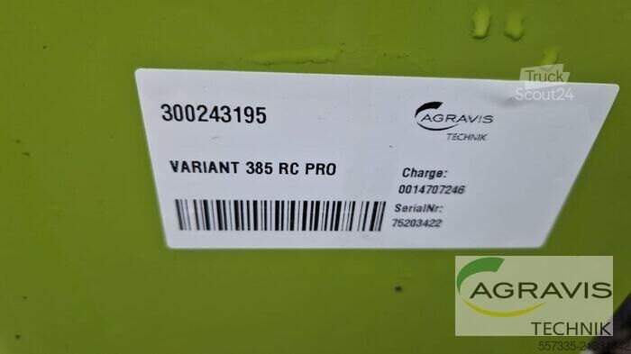 Pressa per balle (agricoltura) Claas VARIANT 385 RC PRO